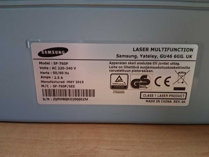 Fax Samsung SF-760P (para peças)