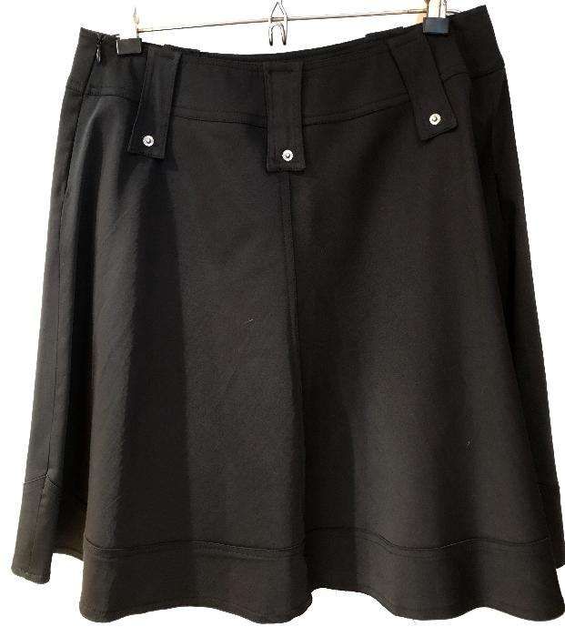 Saia preta Pied' Poule - Tamanho 36 (também veste 38)