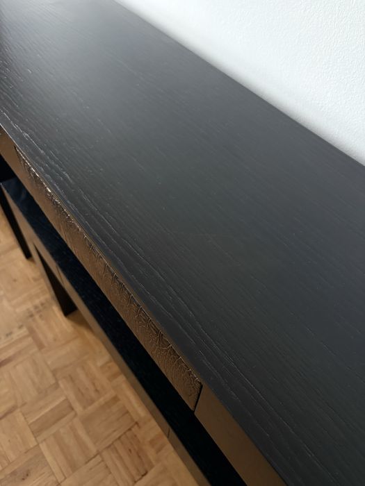 Consola aparador preto madeira moderno