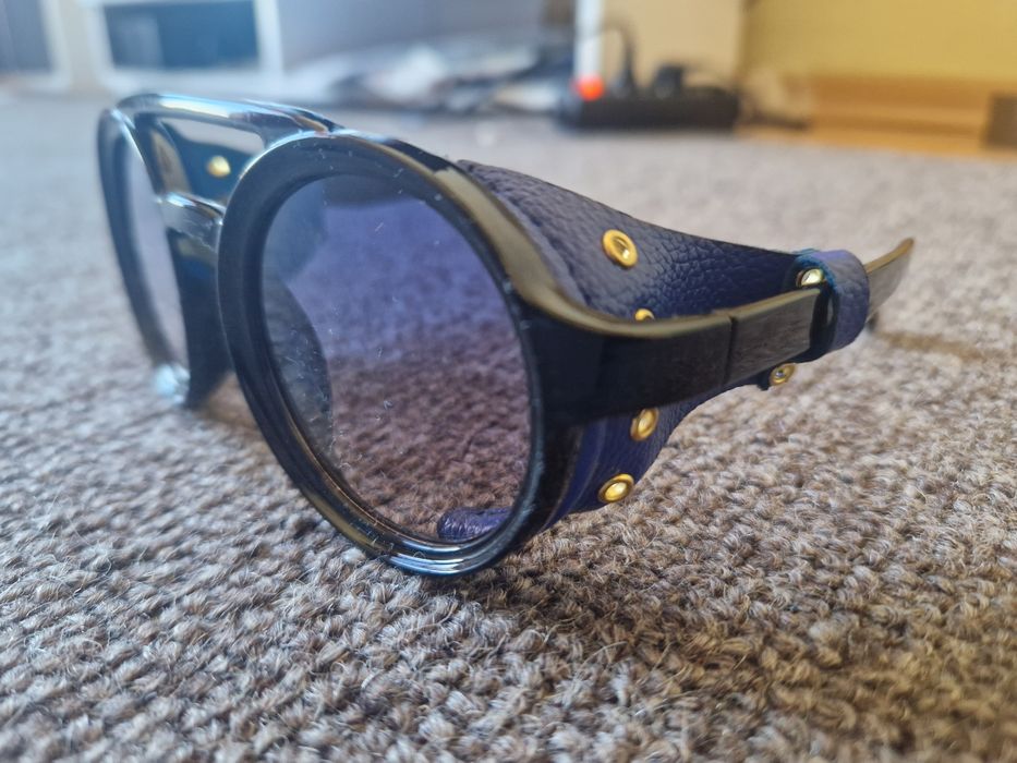 Nowe okulary skorzane oprawki Emo Gothic Punk Steampunk Postapocalipti