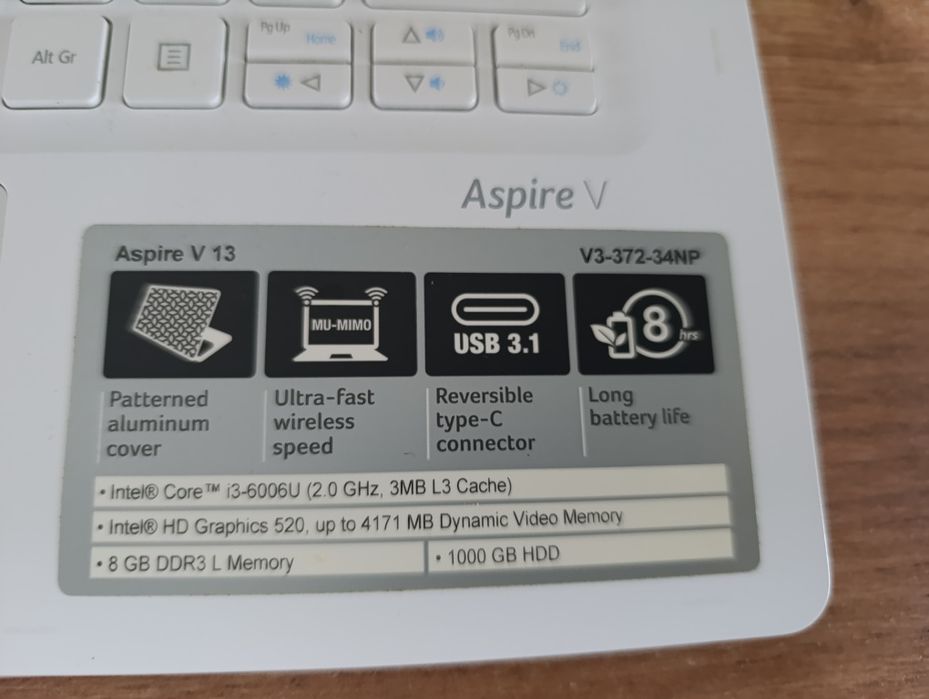 Laptop Acer aspire v 13