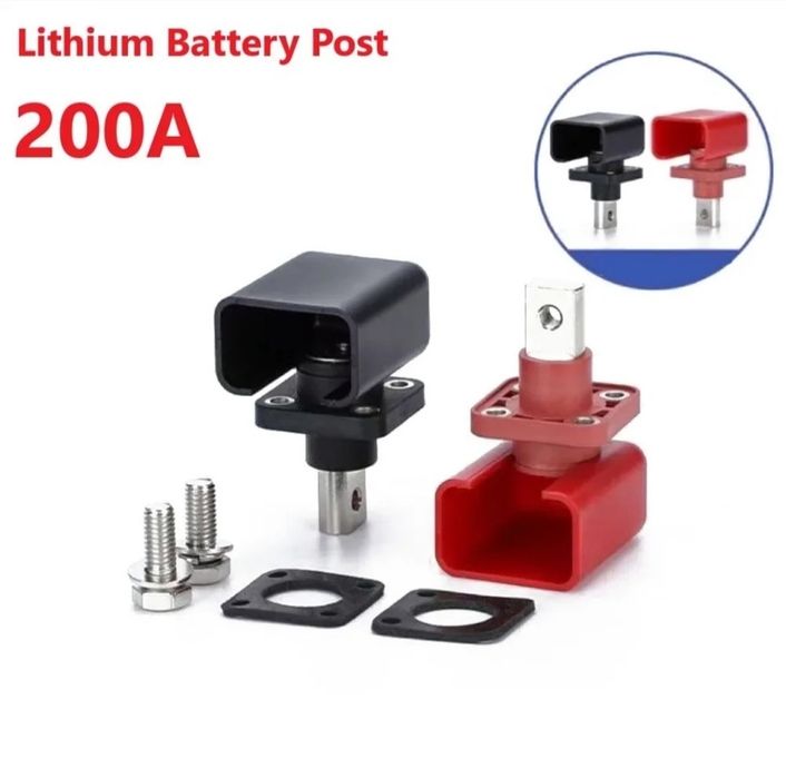 400грн Клеммы на аккумулятор Lifepo4 корпус 200А проходные  200A колод