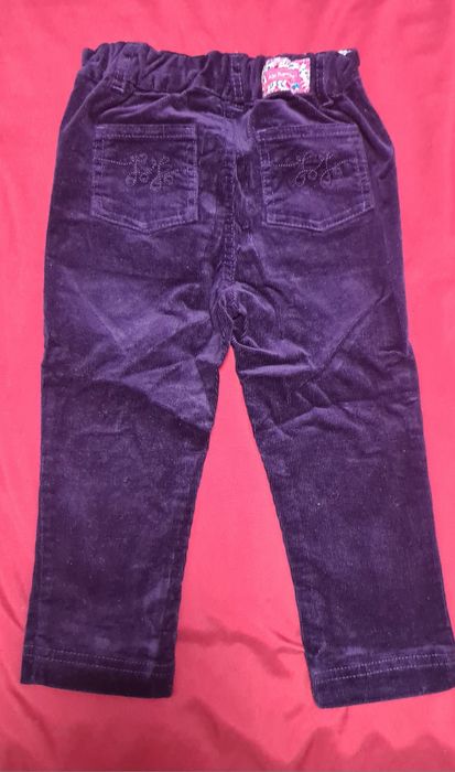 Calças menina bombazine  roxo escuro 3 anos