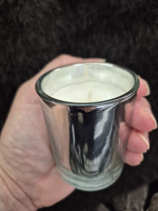 Арома свеча в зеркальном стакане