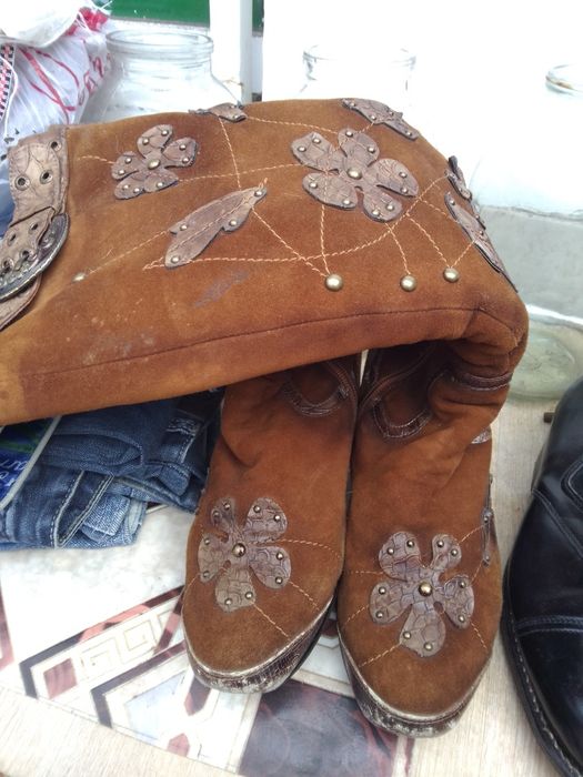 Сапожки женские тёплые высокие