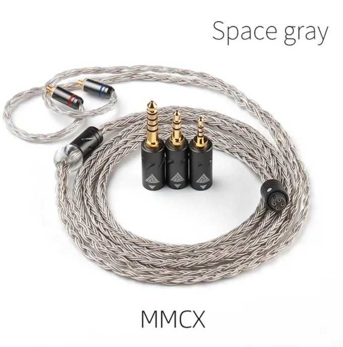 ‼️ QKZ Q1 MAX Grey - это 16 жильный кабель с сменными Jack 2.5/3.5/4.4
