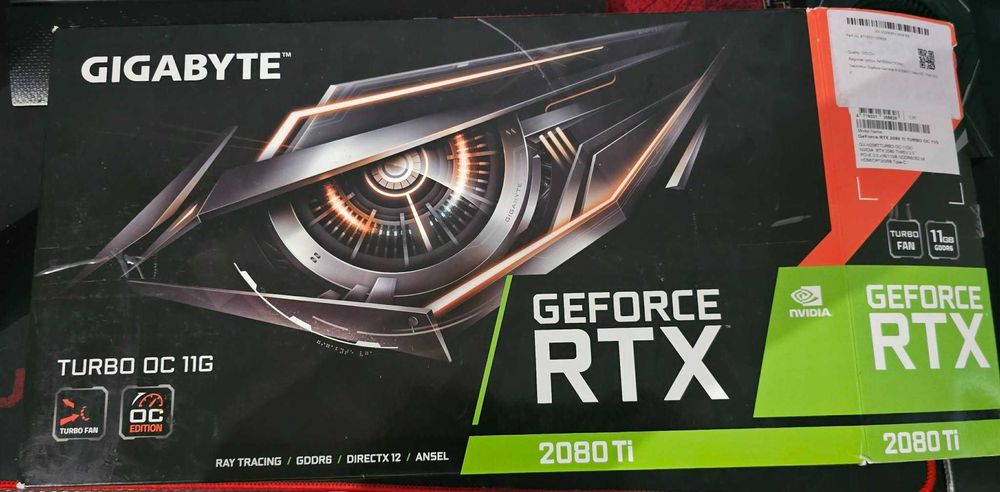 Karta graficzna Gigabyte GeForce RTX 2080 Ti Turbo OC 11G | BOX | Stan Idealny