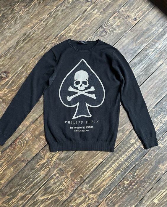 Чорна кофта philipp plein