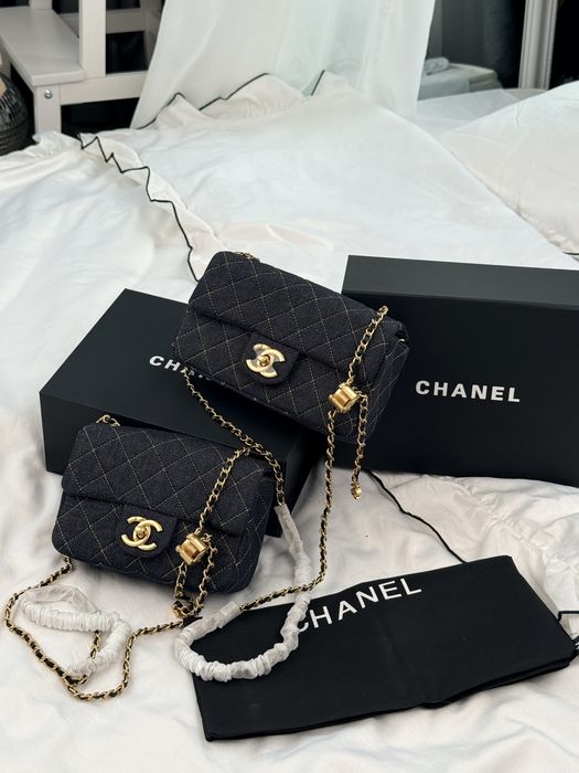 Сумка Chanel Classic Flap Mini Denim Blue