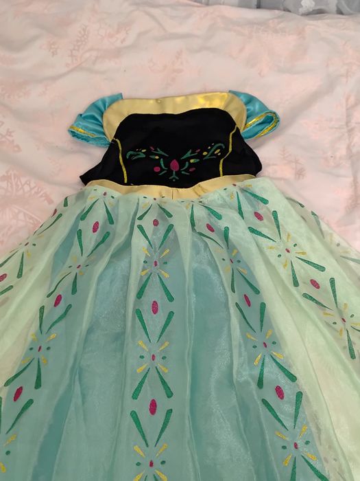 Strój przebranie kraina lodu księżniczka Anna 2 części rozmiar 140