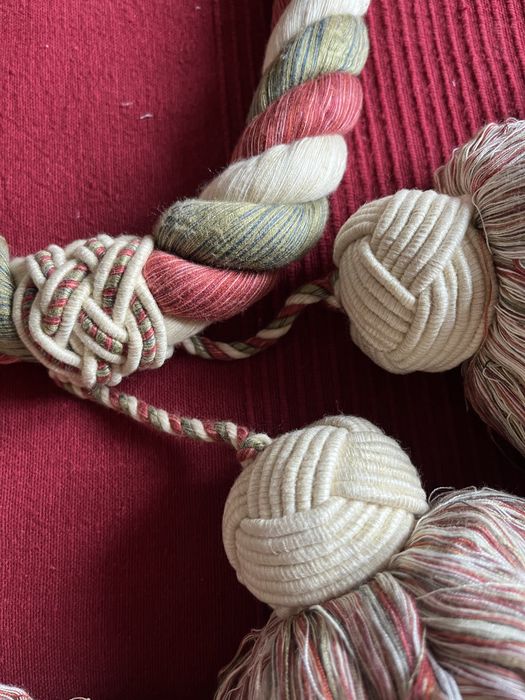 Par de embrasses para cortinados com pendentes