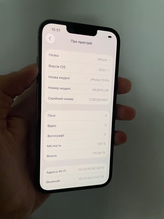iPhone 13 Pro 128gb Graphite Neverlock