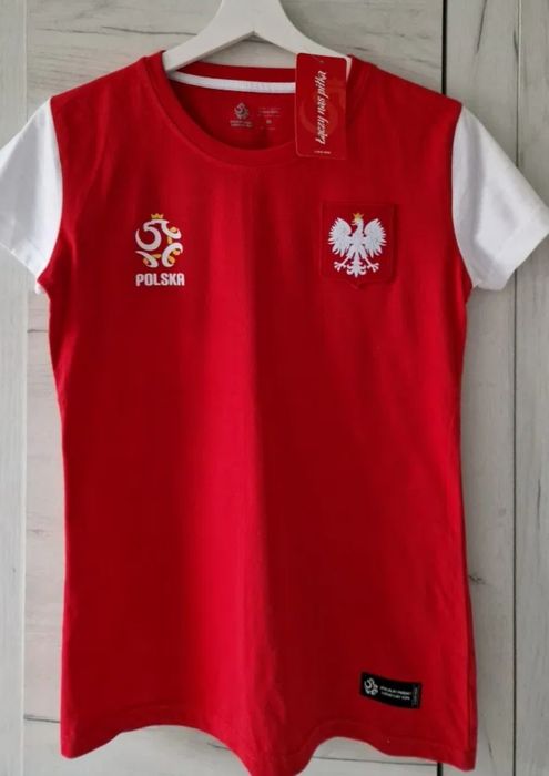 NOWA Damska koszulka kibica Polska Oficjalny Produkt PZPN rozmiar L