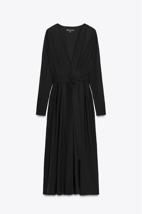 Сукня zara середньої довжини зі складками