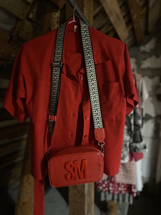 Сумка червона молодіжна