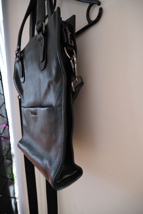 duża torba czarna 100% skóra Arina/torebka