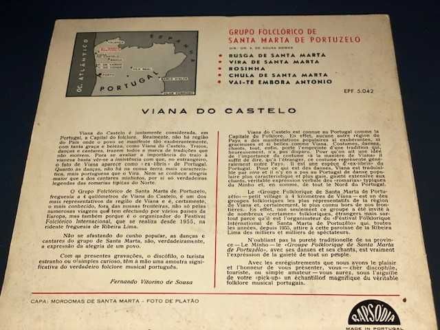 Grupo Folclórico de Santa Marta de Portuzelo - Vynil 45 RPM