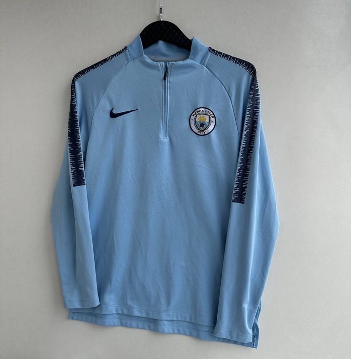 Кофта Nike Manchester Sity тренувальна футбольна зипка 1/4 лонгслів
