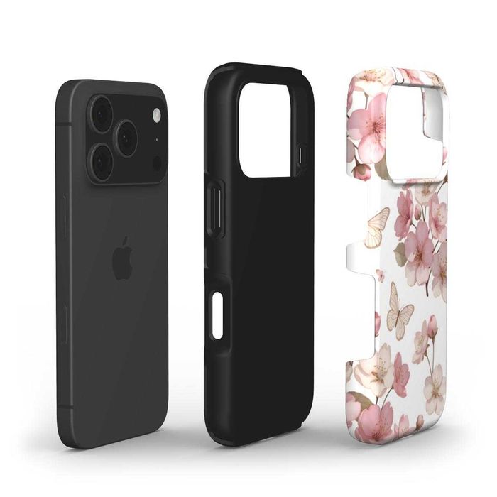 Capa de Celular Cerejeiras Rosa Elegante - iPhone Samsung Xiaomi