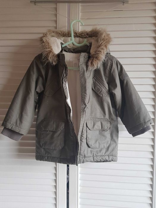 Kurtka H&M parka chlopieca r.86-92