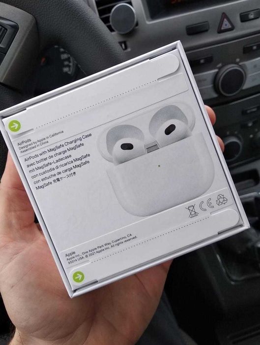 Беспроводные Airpods 3 Наушники Lux качества 1в1 +чохол