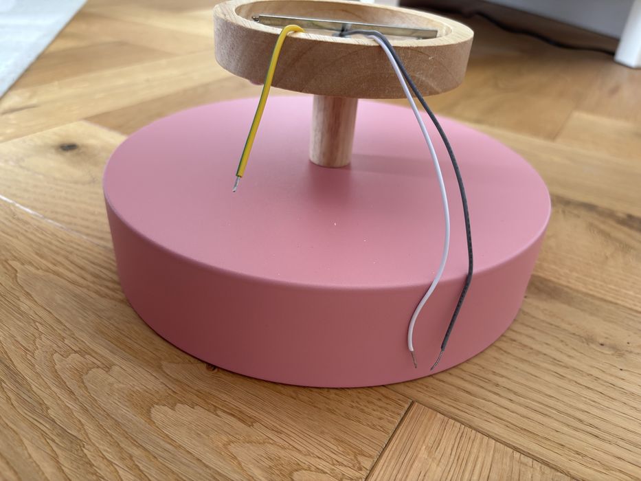 Lampa różowa plafon dziecięcy