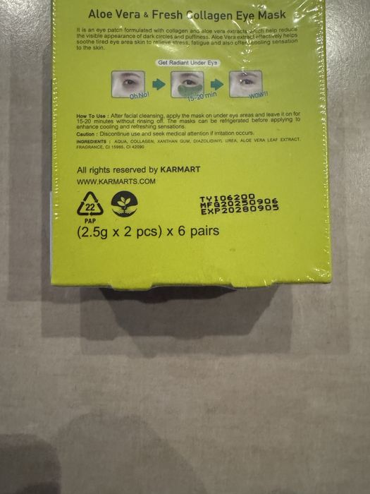 Płatki pod oczy (6 par)