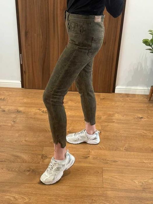 Spodnie jeansy moro rurki Zara 40