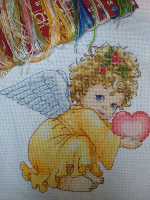 Залишки набору вишивки хрестиком/ набор вышивки крестиком