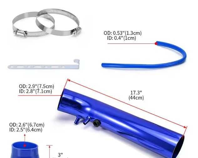 Продам трубу для фильтра нулевого сопротивления Universal Intake Pipe