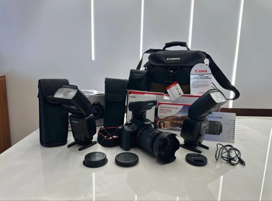 Kit Profissional Canon 100D + Kit Yongnuo Flash