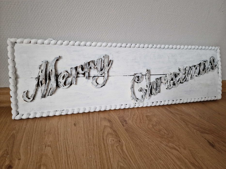 Szyld drewniany decha farmhouse shabby chic prowansalski postarzany