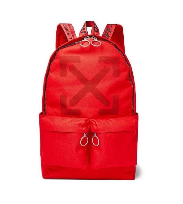 Off-White Printed Canvas юкзак червоний чоловічий palm chrome air