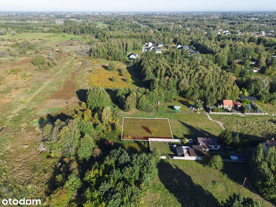 Działka budowlana 967m²✮MPZP✮Prąd✮Woda✮Światłwód✮ - Widok 4
