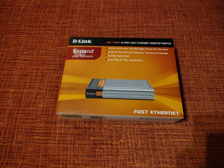 Комутатор локальної мережі (Switch) D-Link DES-1008D