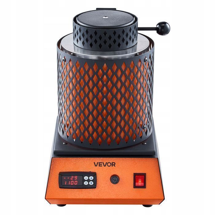 Cyfrowy elektryczny piec do topienia złota vevor 1350w ceramiczny