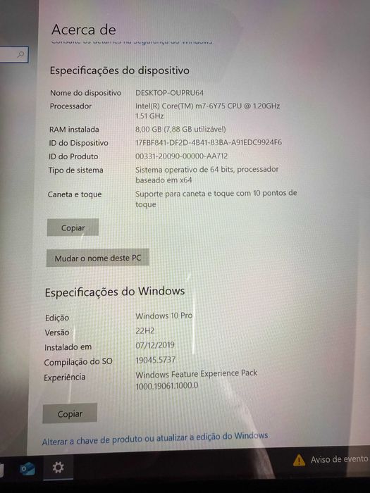HP Elite X2 1012 G1 " LTE" (12'' - - 8 GB RAM - 256 GB SSD - Intel HD)