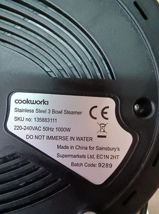 отличная пароварка из Европы COOKWORKS