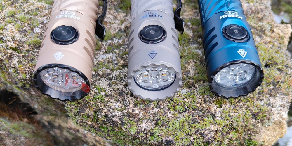 Acebeam EC20 EDC ліхтар Nichia 519A SFT-25R 2500lm AUX 18650  Wurkkos