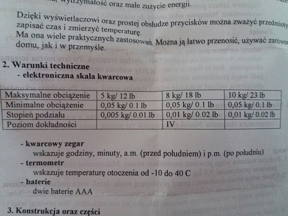 Waga elektroniczna TEAM MILO