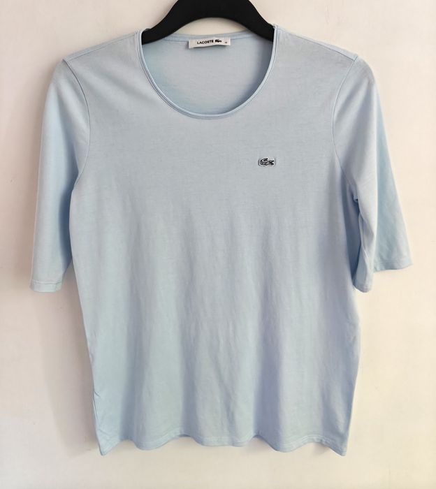 Lacoste bluzka długi rękaw damska bawełniana XL