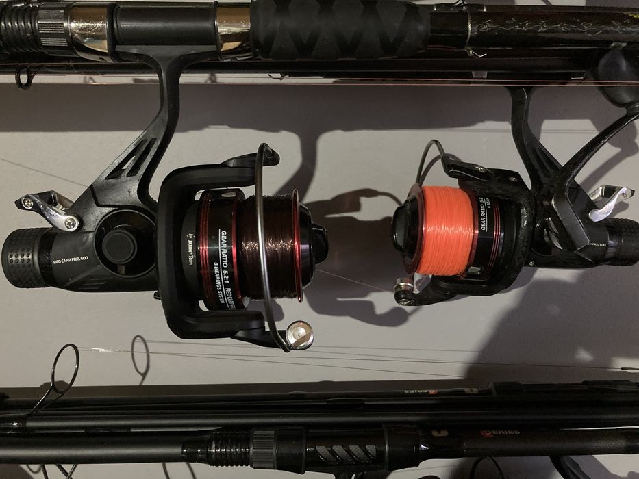 Trzy kołowrotki Jaxon