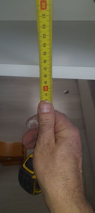 Półka wisząca biala