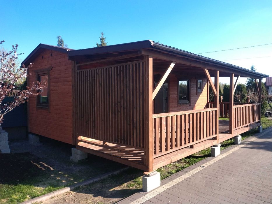 Domek drewniany letniskowy. ocieplony 8x3.2m Grajewo, Wilkasy, Rydzewo, Grzybowo