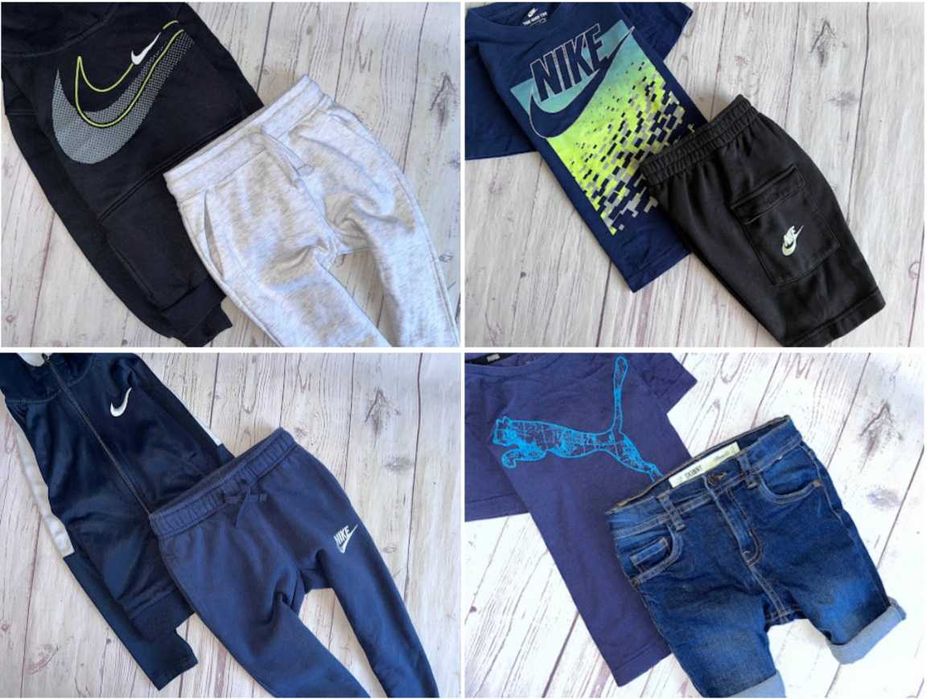 r.116-122 Mega paka 56szt zestaw ubranek dla Synka chłopca nike jordan adidas