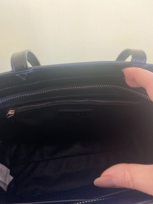 Valentino torba czarna z polyskiem. Piekna.