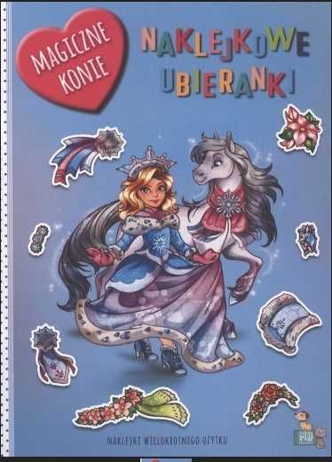 Magiczne konie. Naklejkowe ubieranki