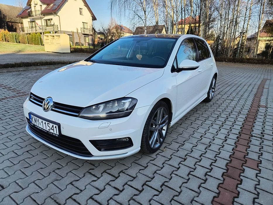 Volkswagen Golf GOLF VII 1.6 TDI 110 KM, R-Line, Biała Perła, Bezwypadkowy