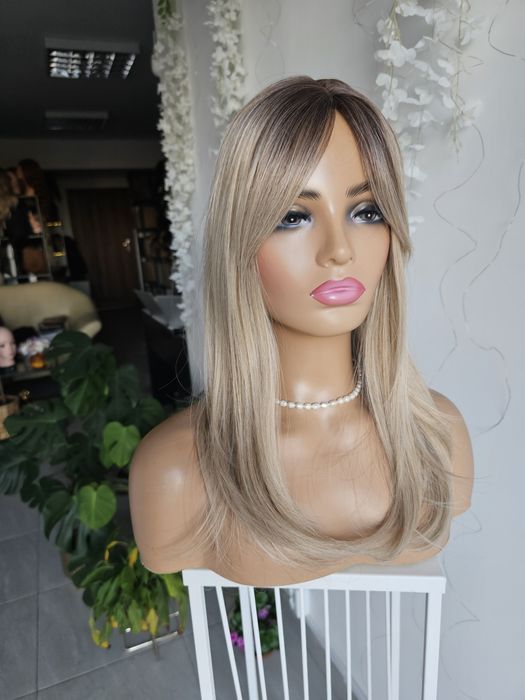 Topper tupet premium Celia mix blond z odrostem