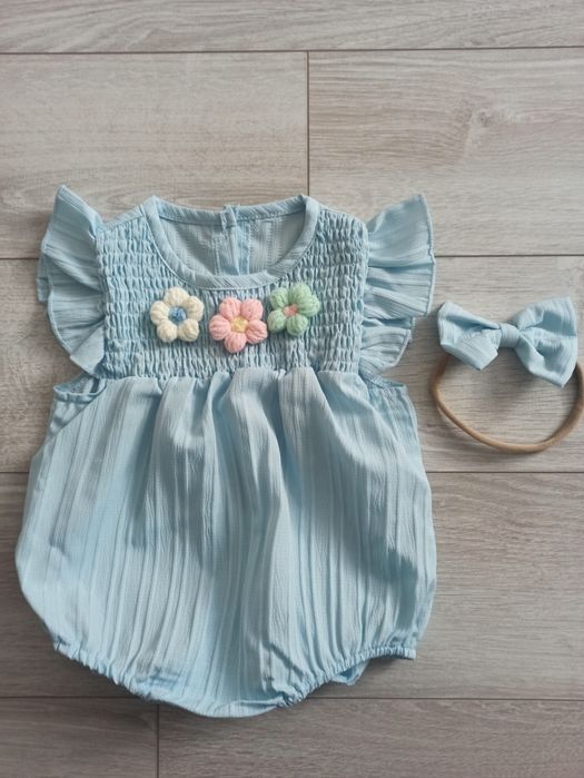 Нарядний бодік для дівчинки, розмір 68-74